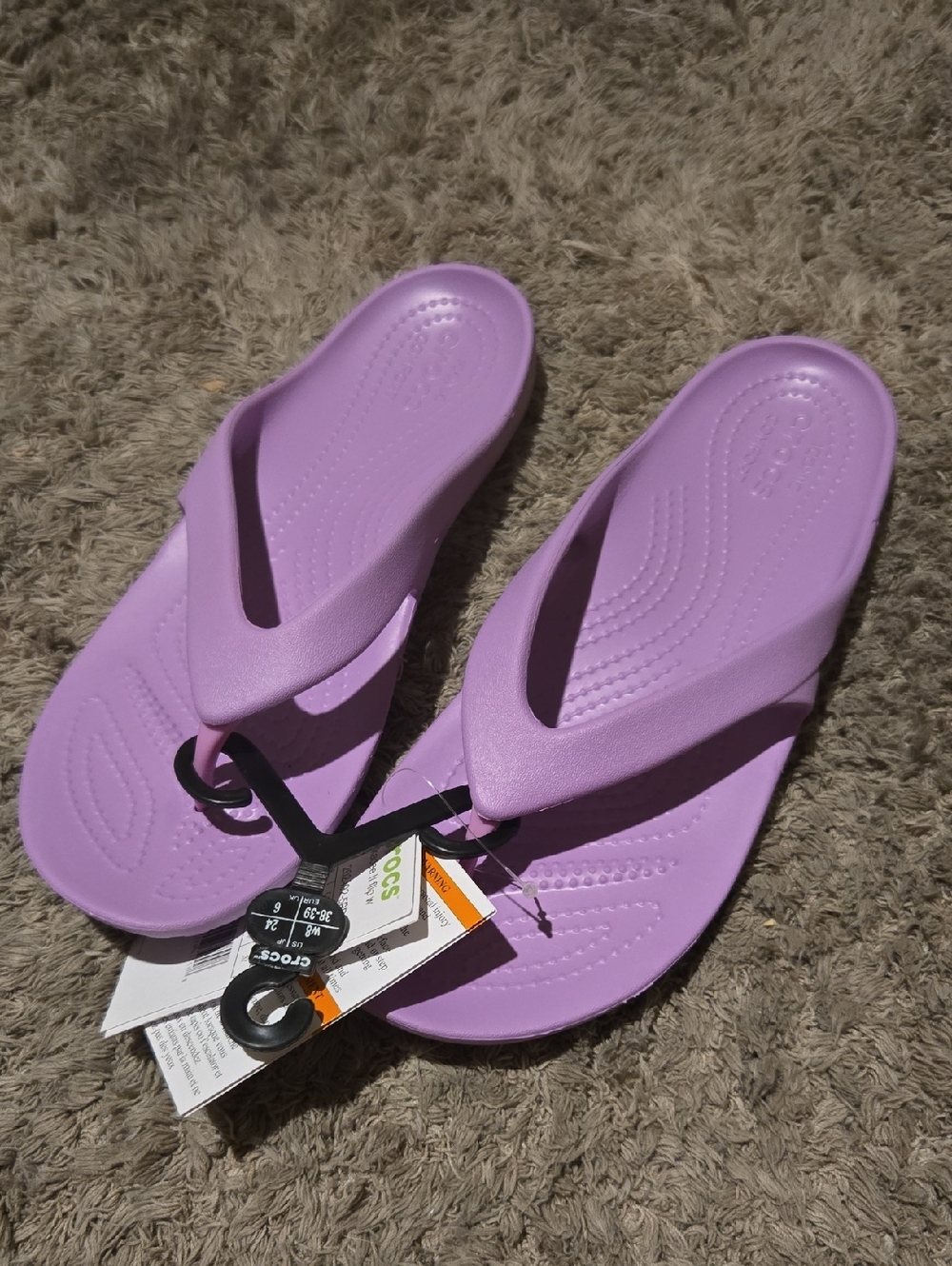 CROCS Lavender Purple Women's Flip Sandals